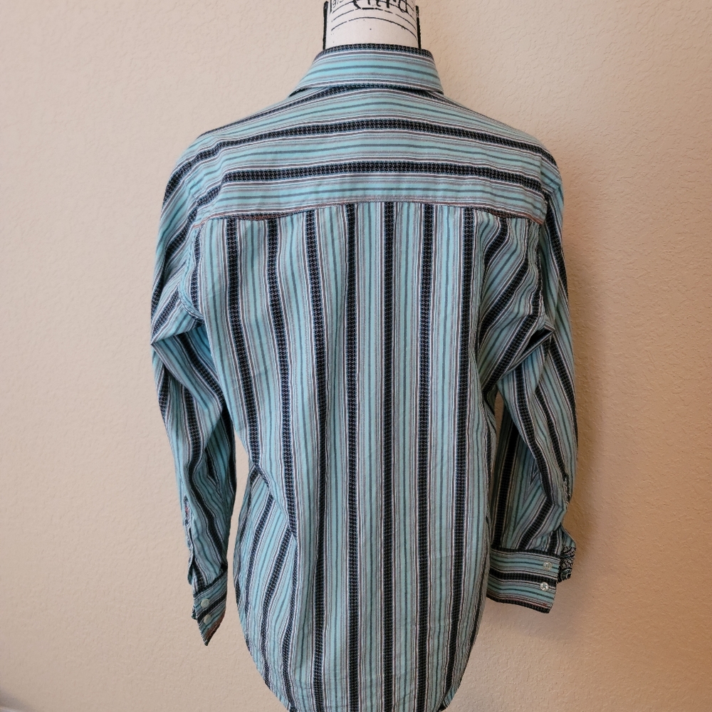 Robert Graham Stripped Button Down, Size Small - image 8